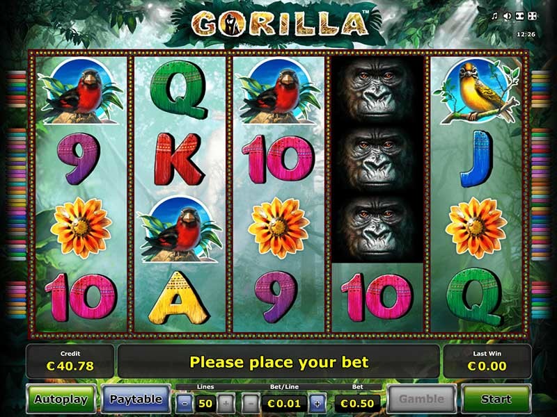 бесплатный игровой автомат горилла